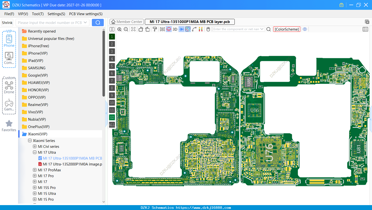 Xiaomi MI 17 Ultra-1351000P1M0A MB PCB Layer